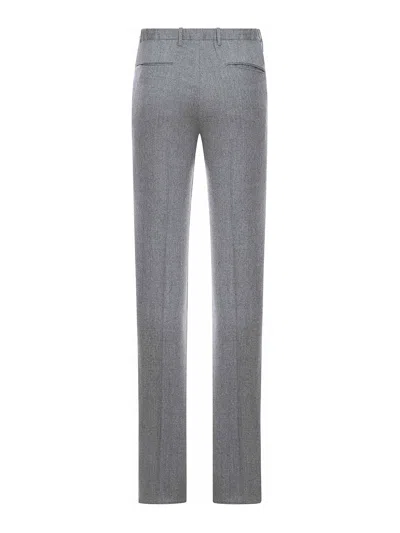 Incotex Tailored Wool Trousers In Gray