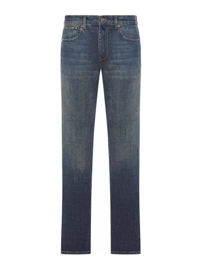 Incotex Cotton Denim Jeans In Blue
