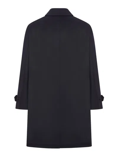 Lardini Single-breasted Cashmere Coat In Black