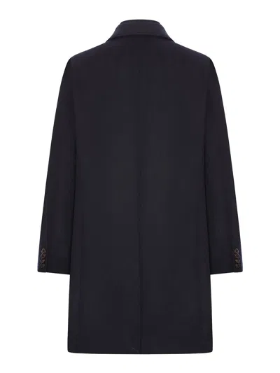 Moorer Buttoned Wool Jacket In Black