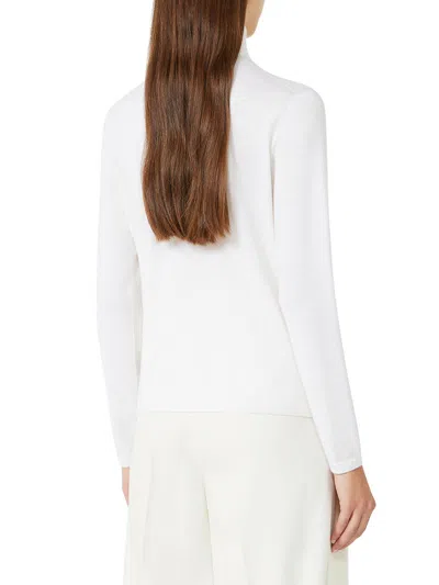 Max Mara Meana Cashmere Turtleneck In White