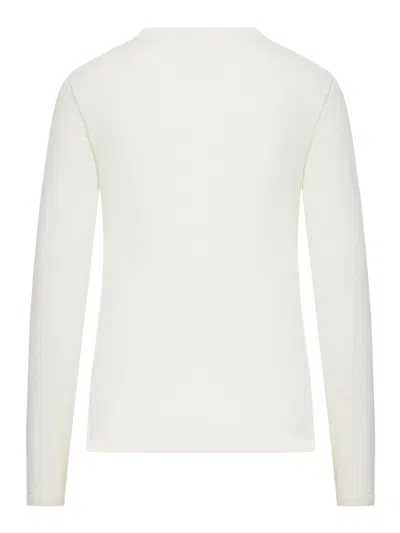 Max Mara Marica Sweater In Lightweight Cashmere Yarn In White