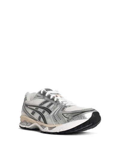Asics Gel-kayano 14 Sneakers In Tech Fabric Blend In White