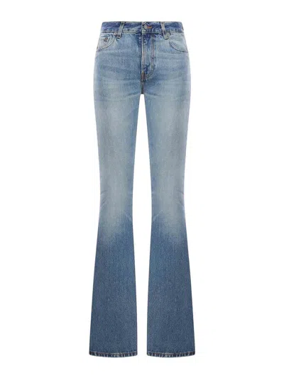 Haikure Flare Flora Jeans In Blue