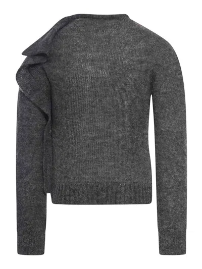 Niccolò Pasqualetti Ruffle-detail Jumpers In Gray