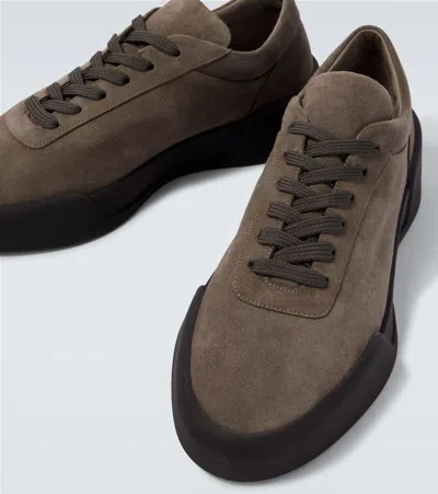 Fear Of God Aerobic Low Suede Sneakers In Brown
