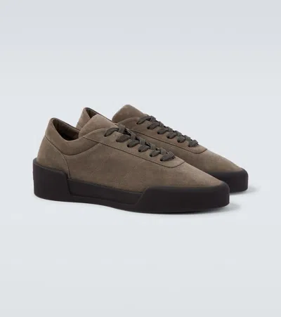 Fear Of God Aerobic Low Suede Sneakers In Brown
