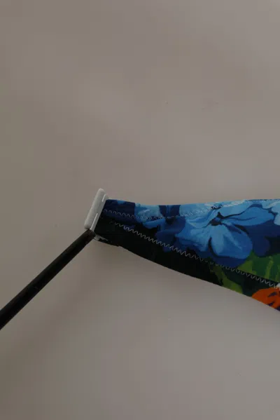 Pre-owned Dolce & Gabbana White Floral Swimsuit 2 Piece Top Bottom Women's Swimwear () In Multi