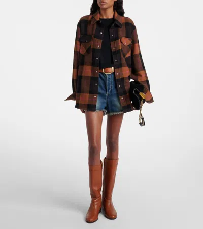 Veronica Beard Dwyer Wide-calf Riding Boot In Brown