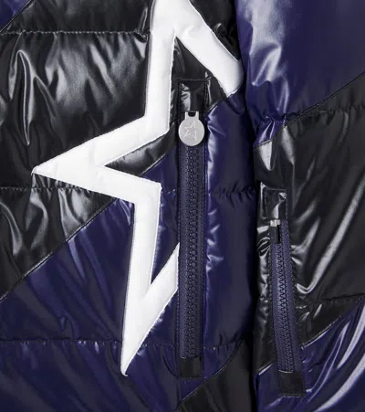 Perfect Moment Super Mojo Chevron Down Jacket In Brown