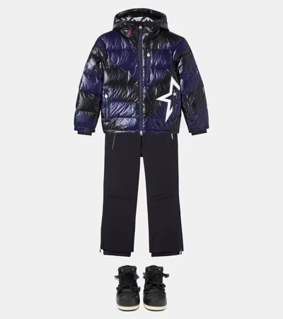 Perfect Moment Super Mojo Chevron Down Jacket In Brown