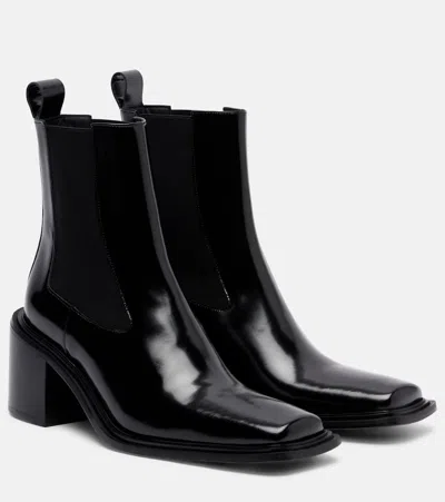 Souliers Martinez Dallas 60 Leather Chelsea Boots In Black