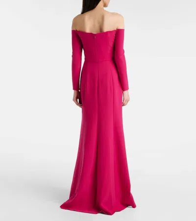 Carolina Herrera Off-shoulder Gown In Pink