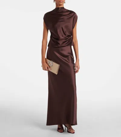 Roger Vivier Pilgrim Small Leather Clutch In Neutral