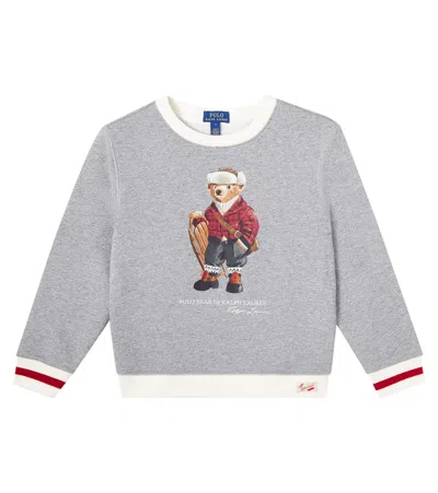 Polo Ralph Lauren Polo Bear Sweatshirt In Grey/ivory In Gray