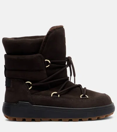 Bogner Chamonix 11 Suede Ankle Boots In Brown