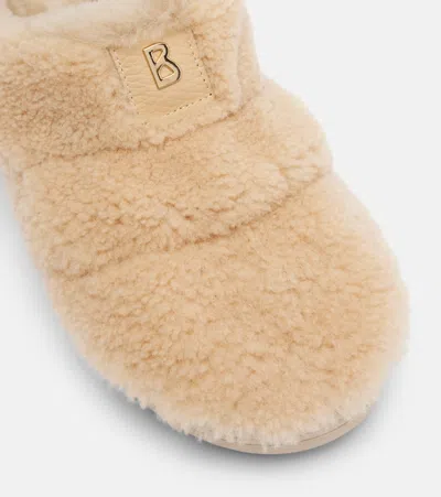 Bogner Chamonix 17 Shearling Mules In Neutral