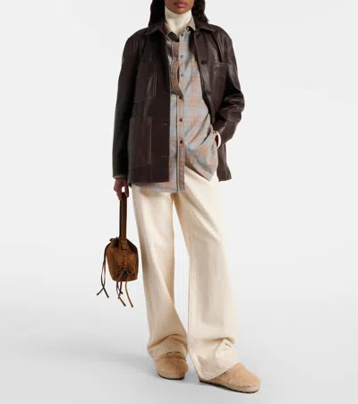 Bogner Chamonix 17 Shearling Mules In Neutral