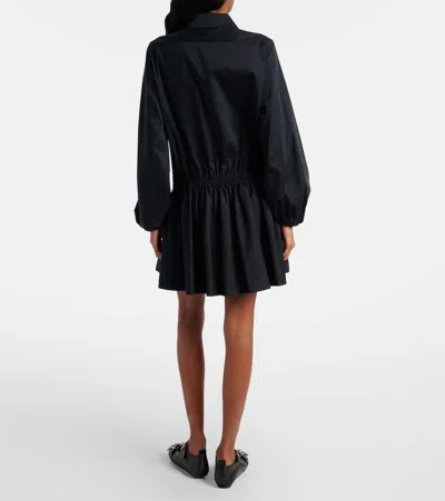 Noir Kei Ninomiya Cotton Shirt Dress In Animal Print