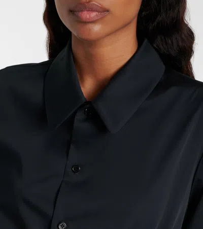 Noir Kei Ninomiya Cotton Shirt Dress In Animal Print