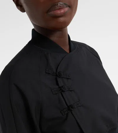 Noir Kei Ninomiya Cropped Wool Top In Animal Print