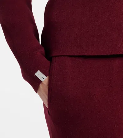 The Upside Le Ski Blanche Half-zip Patterned Ski Top In Burgundy