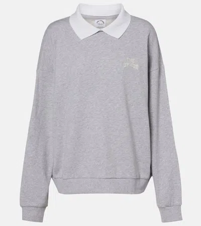 The Upside Pascal Logo Cotton Sweatshirt In Gray