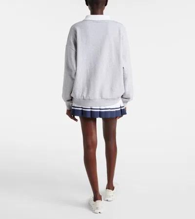 The Upside Pascal Logo Cotton Sweatshirt In Gray