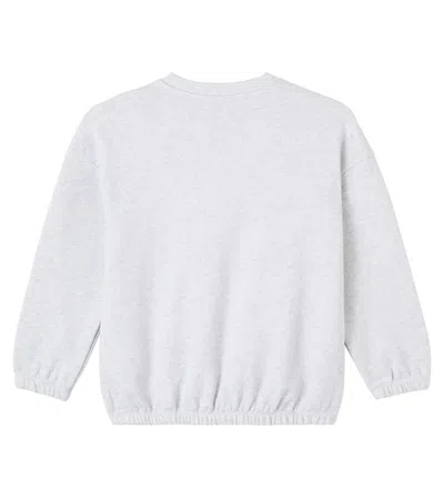 Mini Rodini Siamese Printed Cotton Sweatshirt In Gray