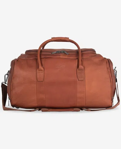 Kenneth Cole Colombian Leather Duffle In Brown