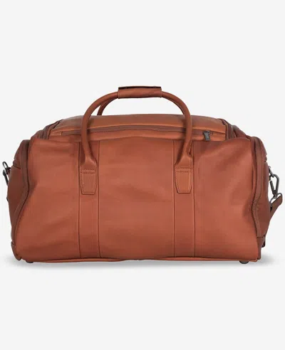 Kenneth Cole Colombian Leather Duffle In Brown