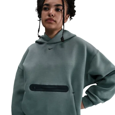 Nike Boys   Nsw Pullover Tech Fleece Hoodie In Green