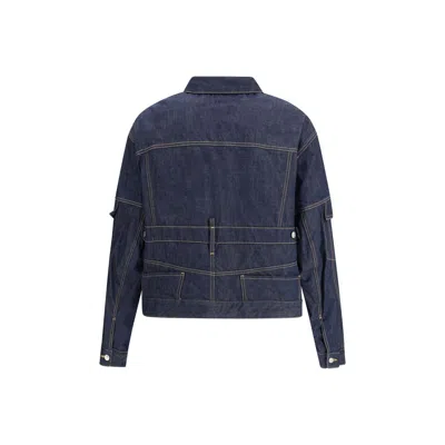 Dsquared2 Men Cargo Denim Jacket In Blue