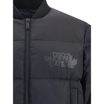 Dsquared2 Easy Puffer Down Jacket In Black