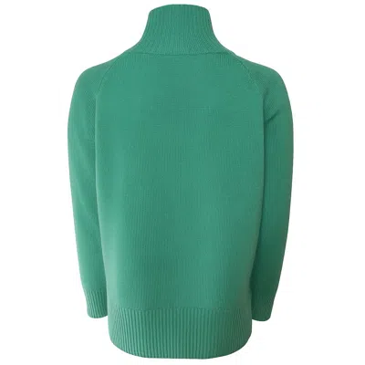 Emilio Romanelli Green Cashmere Women Sweater In Green