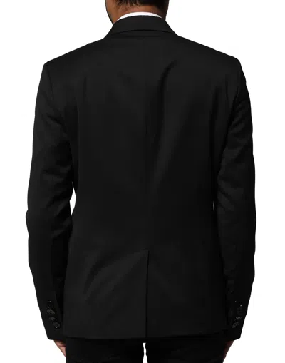 Pre-owned Emporio Armani Black Double Breasted Men Jacket Suit Men's Blazer ()