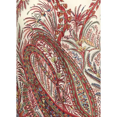 Etro Paisley Print Silk Shirt With Collared Neck In Multi