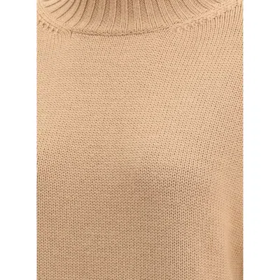 Fabiana Filippi Wool Turtleneck Sweater In Neutral
