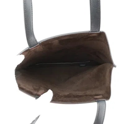 Pre-owned Fendi Black Brown Leather Tote Bag () In Multi