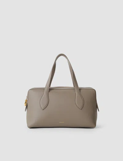 Joseph Loaf Leather Bag In Gray