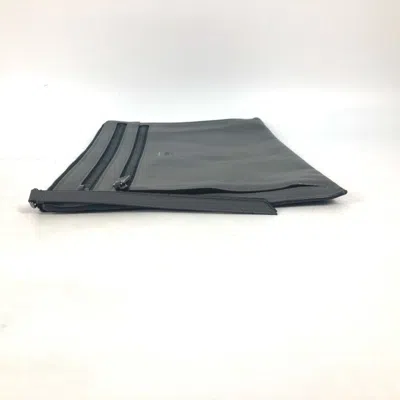 Pre-owned Fendi Gray Leather Clutch Bag Pouch ()