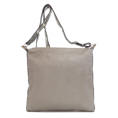 Pre-owned Fendi Gray Leather Shoulder Bag ()
