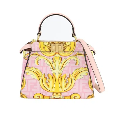 Pre-owned Fendi Multi-color Pink Leather Handbag Shoulder Bag ()