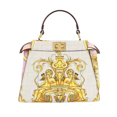 Pre-owned Fendi Multi-color Pink Leather Handbag Shoulder Bag ()