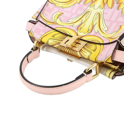 Pre-owned Fendi Multi-color Pink Leather Handbag Shoulder Bag ()