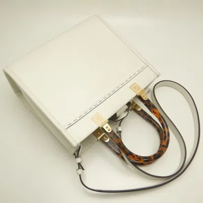 Pre-owned Fendi White Leather Tote Bag ()