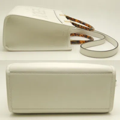 Pre-owned Fendi White Leather Tote Bag ()