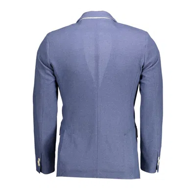 Gant Blue Polyester Men Jacket In Blue