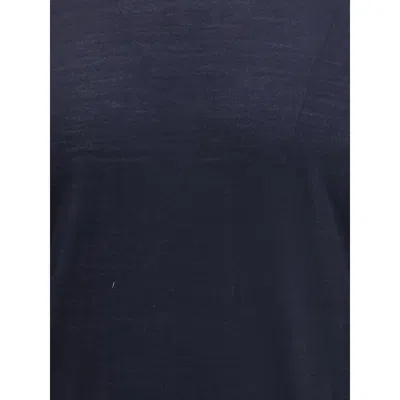 Giorgio Armani Virgin Wool Sweater In Blue
