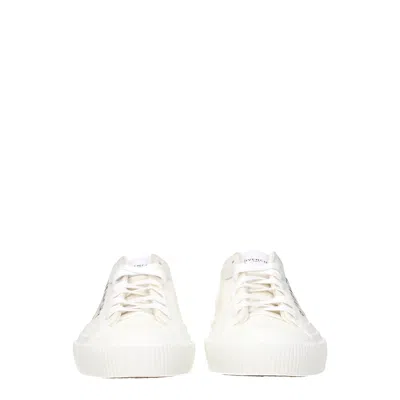 Givenchy Beige Fabric Low Top Men's Sneakers In White